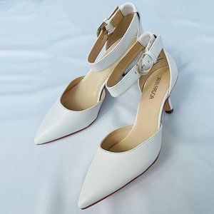 Jenn Ardor Kitten Heel - White - Size 6